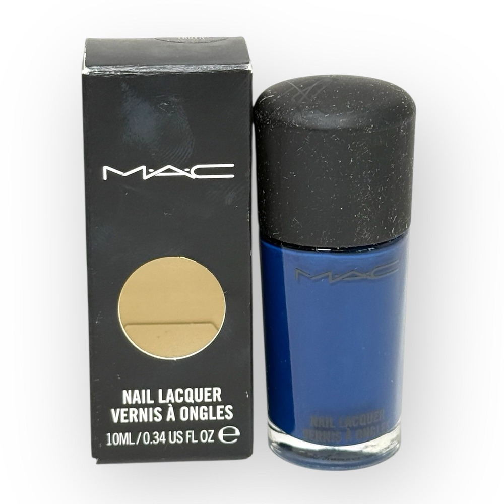 NOS MAC Nail Lacquer Spirit of Truth Navy Blue Cream Polish Box 10mL /0.34 fl oz